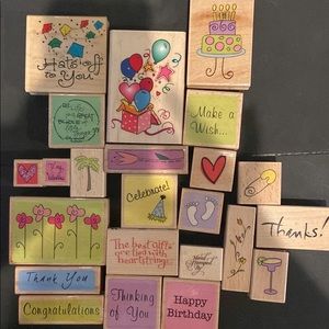 Lot of rubber stamps